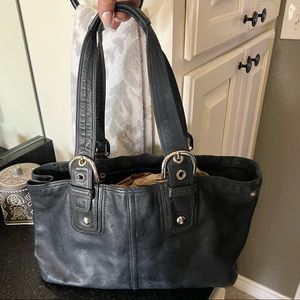 Black Leather Coach Purse
